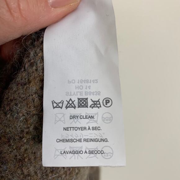 J Crew Womens XS Brown Mohair Wool Blend Crew Neck Sequin Cuff Sweater - Picture 10 of 10